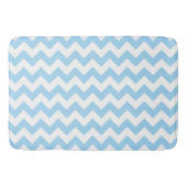 Blauw zigzag, Blauwe Chevron, Geometrisch Patroon Badmat (Voorkant)
