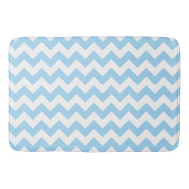Blauw zigzag, Blauwe Chevron, Geometrisch Patroon Badmat