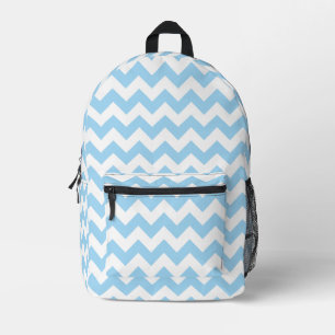 Blauw zigzag, Blauwe Chevron, Geometrisch Patroon Bedrukte Rugzak
