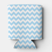 Blauw zigzag, Blauwe Chevron, Geometrisch Patroon Blikjeskoeler (Achterkant)