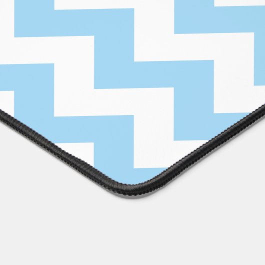 Blauw zigzag, Blauwe Chevron, Geometrisch Patroon Bureaumat (Hoek)