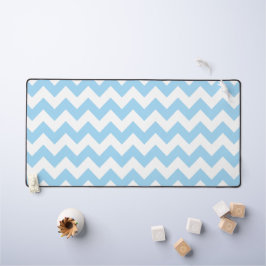 Blauw zigzag, Blauwe Chevron, Geometrisch Patroon Bureaumat