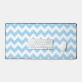 Blauw zigzag, Blauwe Chevron, Geometrisch Patroon Bureaumat (Keyboard & Muis)