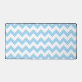 Blauw zigzag, Blauwe Chevron, Geometrisch Patroon Bureaumat (Voorkant)