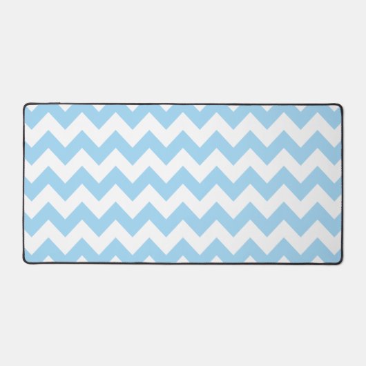 Blauw zigzag, Blauwe Chevron, Geometrisch Patroon Bureaumat (Voorkant)