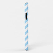 Blauw zigzag, Blauwe Chevron, Geometrisch Patroon Case-Mate iPhone Case (Achterkant/rechts)