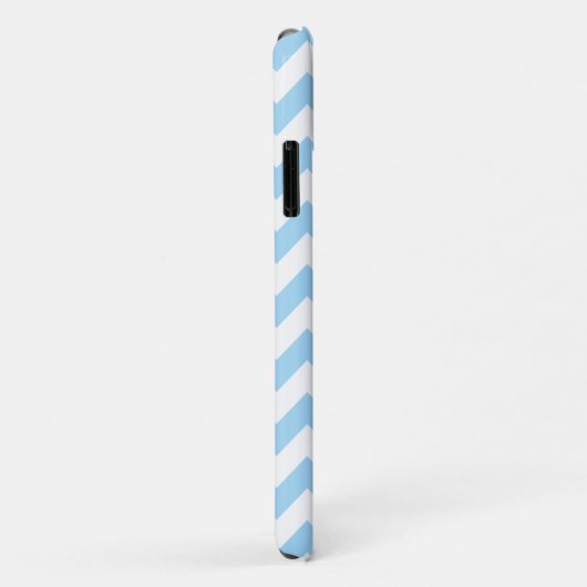 Blauw zigzag, Blauwe Chevron, Geometrisch Patroon Case-Mate iPhone Case (Achterkant/rechts)