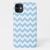 Blauw zigzag, Blauwe Chevron, Geometrisch Patroon Case-Mate iPhone Case (Achterkant)