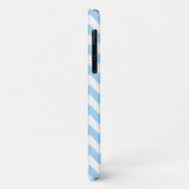 Blauw zigzag, Blauwe Chevron, Geometrisch Patroon Case-Mate iPhone Case (Achterkant/links)