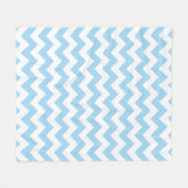 Blauw zigzag, Blauwe Chevron, Geometrisch Patroon Fleece Deken (Voorkant (Horizontaal))