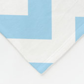 Blauw zigzag, Blauwe Chevron, Geometrisch Patroon Fleece Deken (Hoek)