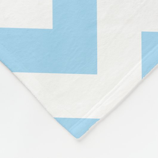 Blauw zigzag, Blauwe Chevron, Geometrisch Patroon Fleece Deken (Hoek)