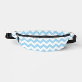 Blauw zigzag, Blauwe Chevron, Geometrisch Patroon Heuptasje (Voorkant)