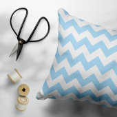 Blauw zigzag, Blauwe Chevron, Geometrisch Patroon Kussensloop