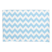 Blauw zigzag, Blauwe Chevron, Geometrisch Patroon Kussensloop (Voorkant)