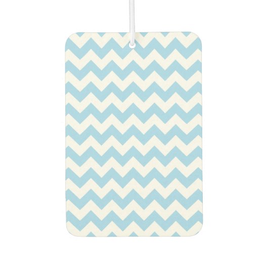 Blauw zigzag, Blauwe Chevron, Geometrisch Patroon Luchtverfrisser (Voorkant)