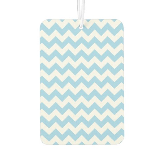 Blauw zigzag, Blauwe Chevron, Geometrisch Patroon Luchtverfrisser (Achterkant)