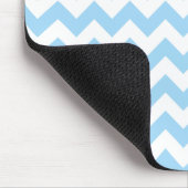 Blauw zigzag, Blauwe Chevron, Geometrisch Patroon Muismat (Hoek)