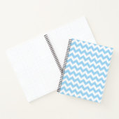 Blauw zigzag, Blauwe Chevron, Geometrisch Patroon Notitieboek (Binnen)