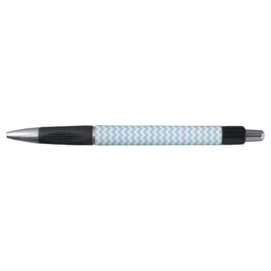 Blauw zigzag, Blauwe Chevron, Geometrisch Patroon Pen (Voorkant)