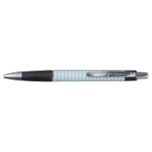 Blauw zigzag, Blauwe Chevron, Geometrisch Patroon Pen (Achterkant)