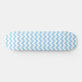 Blauw zigzag, Blauwe Chevron, Geometrisch Patroon Persoonlijk Skateboard (Horizontaal)
