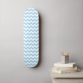 Blauw zigzag, Blauwe Chevron, Geometrisch Patroon Persoonlijk Skateboard