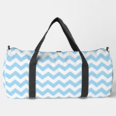 Blauw zigzag, Blauwe Chevron, Geometrisch Patroon Plunjezak (Voorkant)