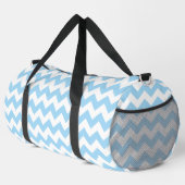 Blauw zigzag, Blauwe Chevron, Geometrisch Patroon Plunjezak (Rechterhoek)
