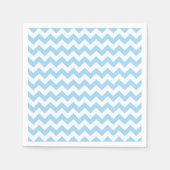 Blauw zigzag, Blauwe Chevron, Geometrisch Patroon Servet (Voorkant)