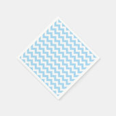 Blauw zigzag, Blauwe Chevron, Geometrisch Patroon Servet (Hoek)