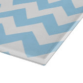 Blauw zigzag, Blauwe Chevron, Geometrisch Patroon Snijplank (Hoek)