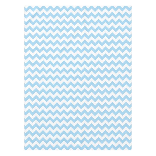 Blauw zigzag, Blauwe Chevron, Geometrisch Patroon Tafelkleed (Voorkant)