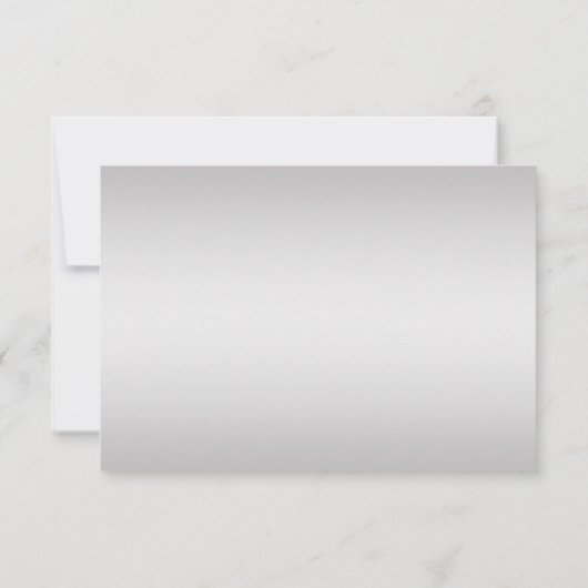  Blauw Zilver Bloemwervelingen RSVP Kaartje (Achterkant)