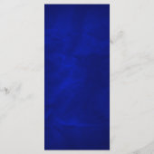 Blauw Zilver Christelijk Cross Trouwprogramma Programmakaart (Achterkant)