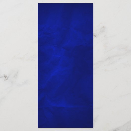 Blauw Zilver Christelijk Kruis Bruiloft Menu (Achterkant)