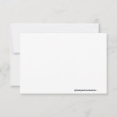 Blauw Zilver Danser Notecard B Notitiekaartje (Achterkant)