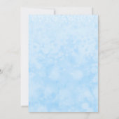 Blauw & Zilver Glamour Feest Uitnodigingen (Achterkant)