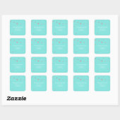 Blauw & Zilver Glitter Moderne Stippen Sticker (Vel)