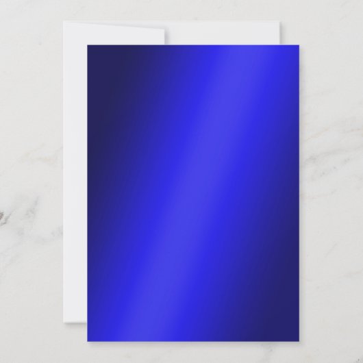 Blauw & Zilver Ingelijste Mannen Kaart (Achterkant)