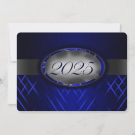 Blauw & Zilver Klasse van 2025 Kaart