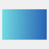 Blauw Zilver Paarse Witte Ombre Inpakpapier Vel (Voorkant 3)