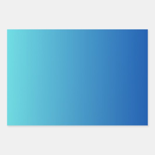 Blauw Zilver Paarse Witte Ombre Inpakpapier Vel (Voorkant 3)