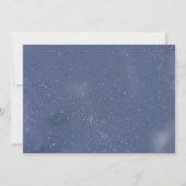 Blauw Zilver Roos Quinceanera Foto Save The Date (Achterkant)