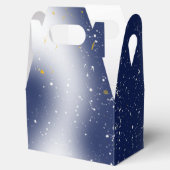 Blauw Zilver Roos Quinceanera Verjaardag Bedankdoosjes (Geopend)