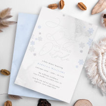Blauw & Zilver Sneeuwvlokken Winter Jongens Baby S