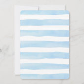 Blauw zilver teddybeer veel Baby shower Bedankkaart (Achterkant)