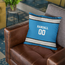 Blauw, Zilver, Zwart & Wit Voetbalteam op Maat