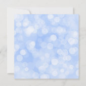 Blauw Zilveren Assepoester Prinses Quinceanera Kaart (Achterkant)