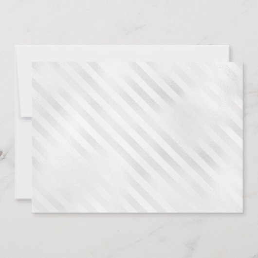 Blauw Zilveren Ballon Glitter Foto 80e Verjaardag Kaart (Achterkant)